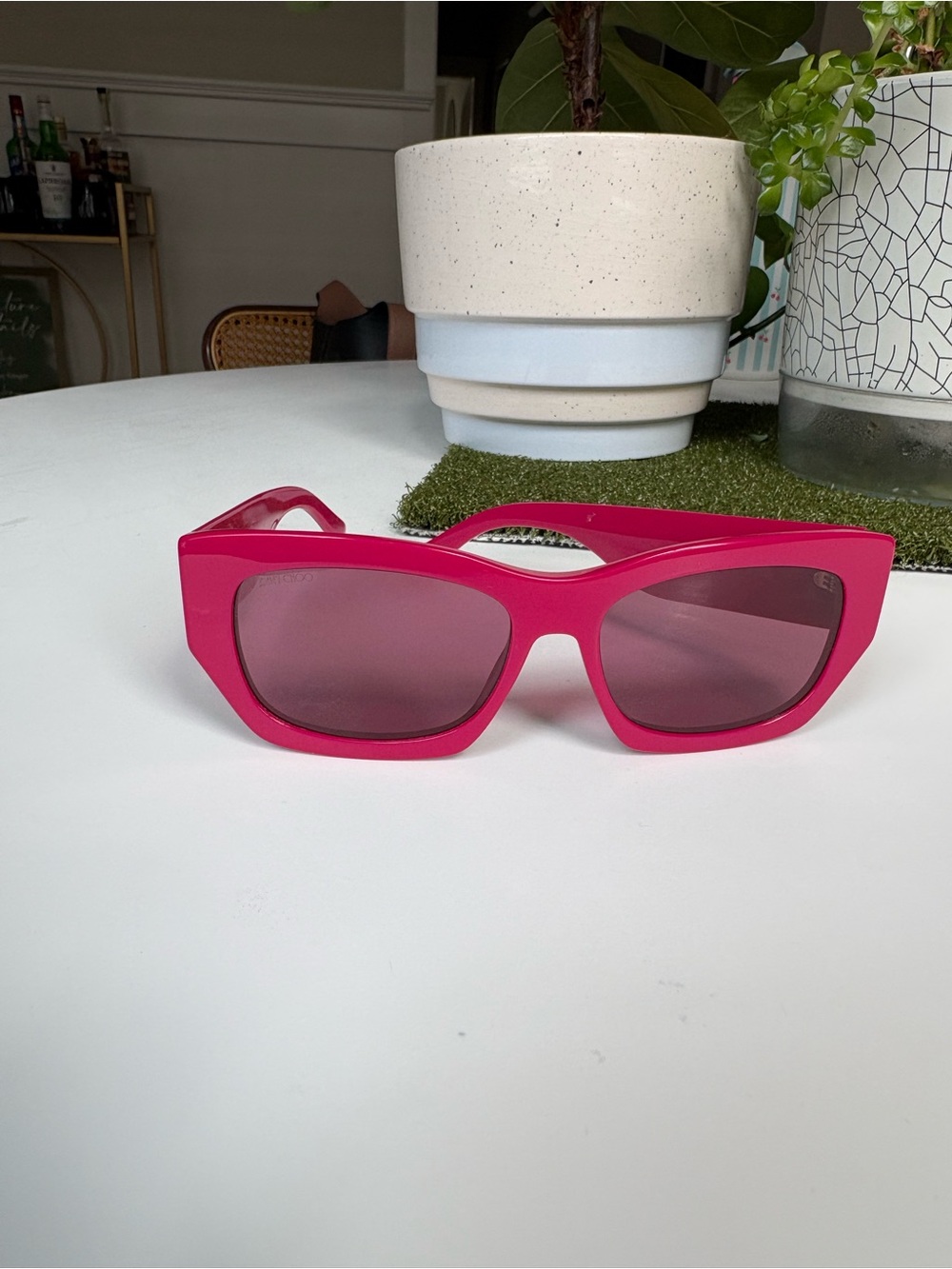 Jimmy Choo Pink and Purple Sunglasses